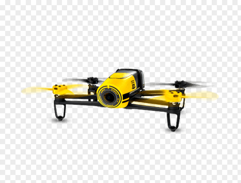 No People Yellow Camera Parrot Bebop Drone Airplane Aircraft Unmanned Aerial Vehicle PNG