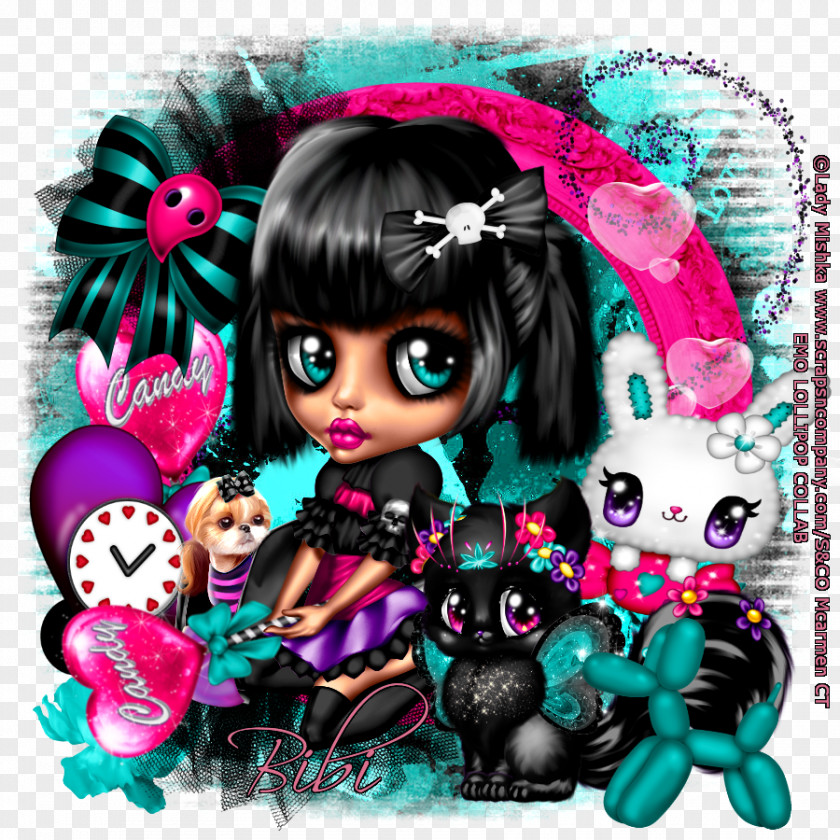 Collection Now Doll Cartoon Pink M PNG