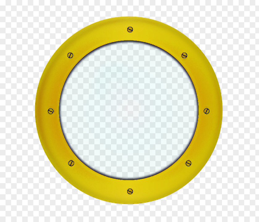 Metal Oval Yellow Window Circle Porthole PNG
