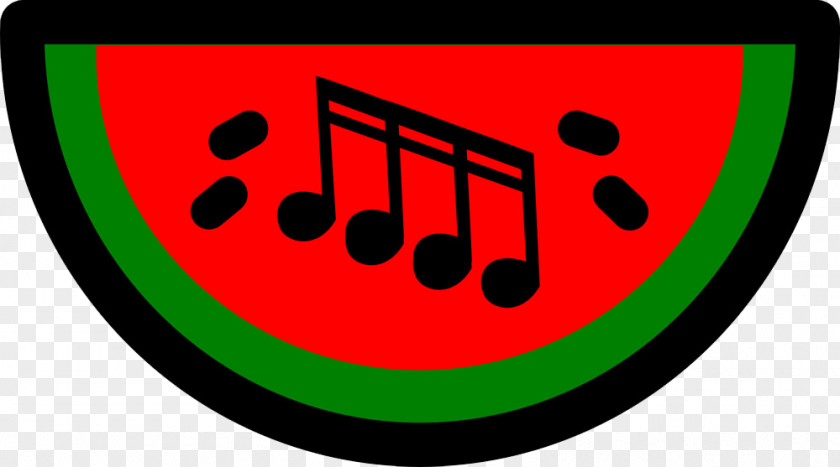 Notes On Watermelon Musical Note Sixteenth PNG