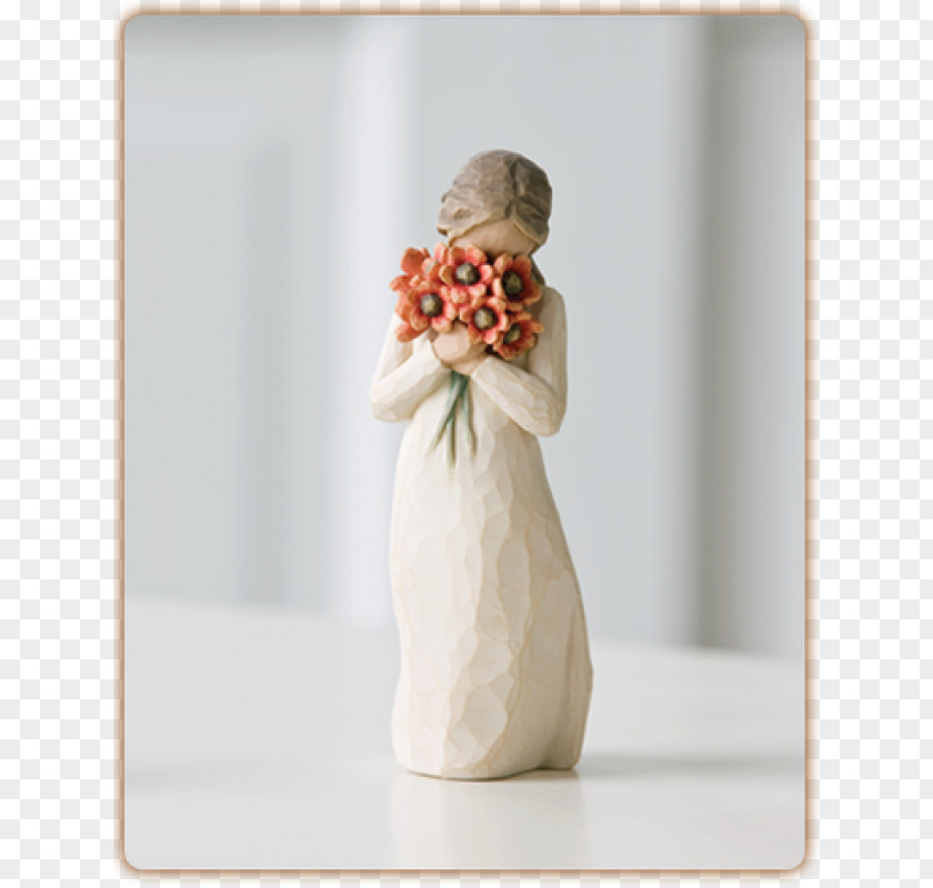 Willow Tree Figurine Love Flower PNG