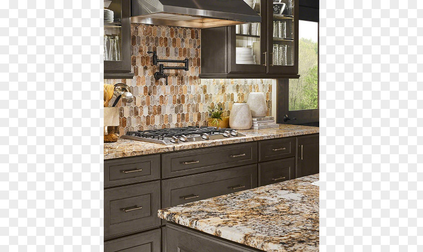 Kitchen Glass Mosaic Countertop Tile PNG