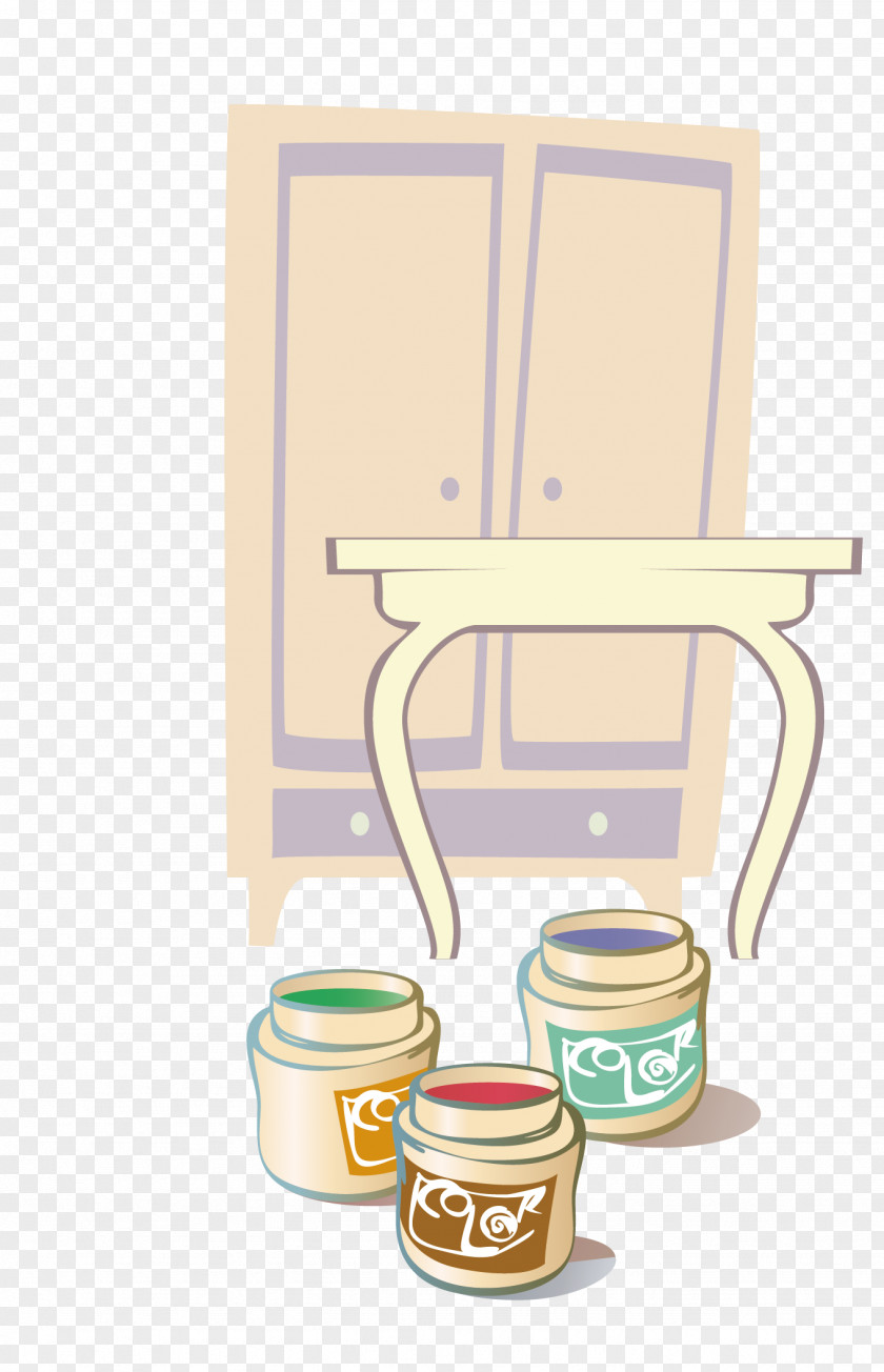 Table Coffee Cup Ceramic Cafe Cartoon Illustration PNG