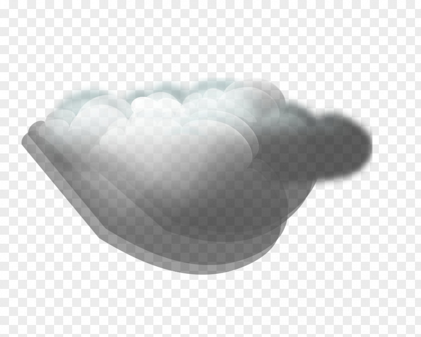 Dark Clouds White Black Mouth Pattern PNG