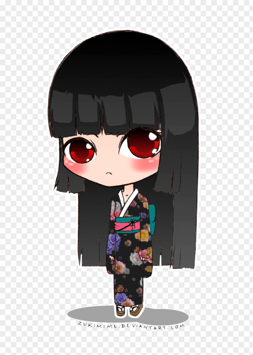 Glasses Black Hair Character PNG