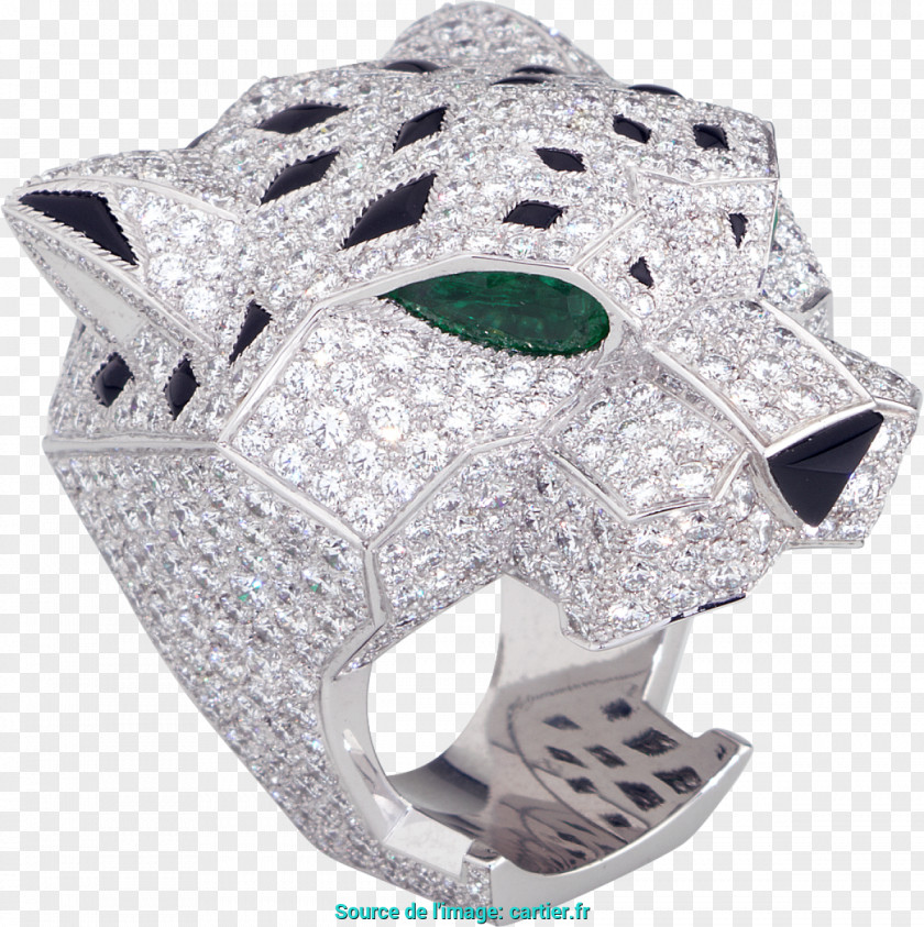 Leopard Cartier Jewellery Diamond Emerald PNG