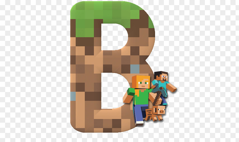 Mines Minecraft Enderman Alphabet Letter Birthday PNG