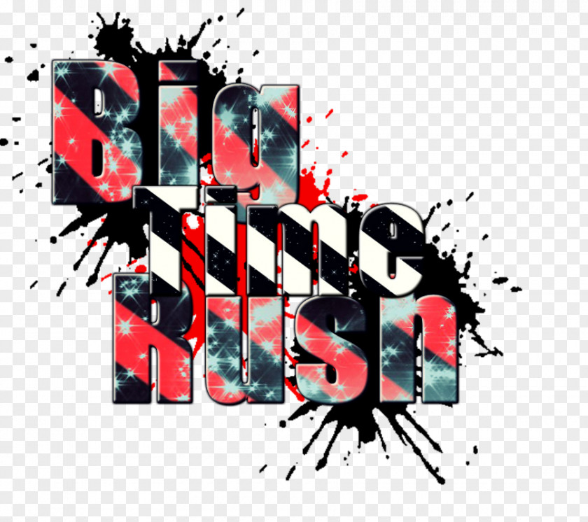 Rush Text Big Time Graphic Design Photography PNG