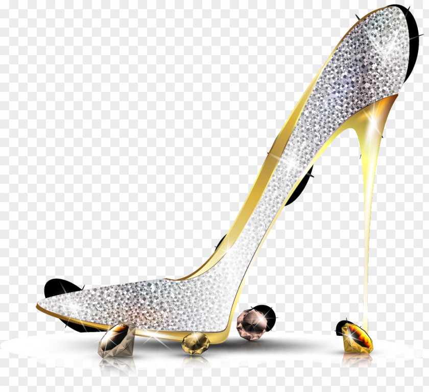 Vector Hand-painted Heels High-heeled Footwear Shoe Designer Graphic Design PNG