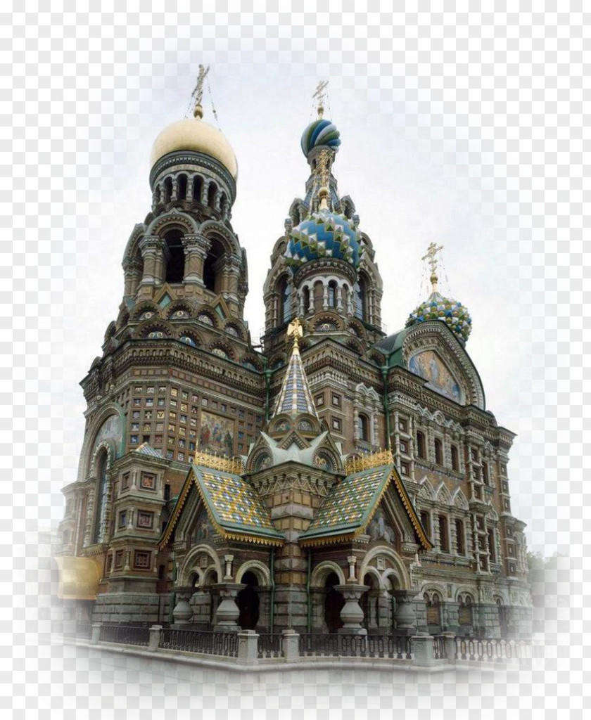 Cathedral Church Of The Savior On Blood Saint Basil's Temple PNG