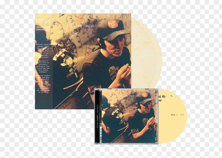 Either/Or XO Phonograph Record Reissue Elliott Smith PNG