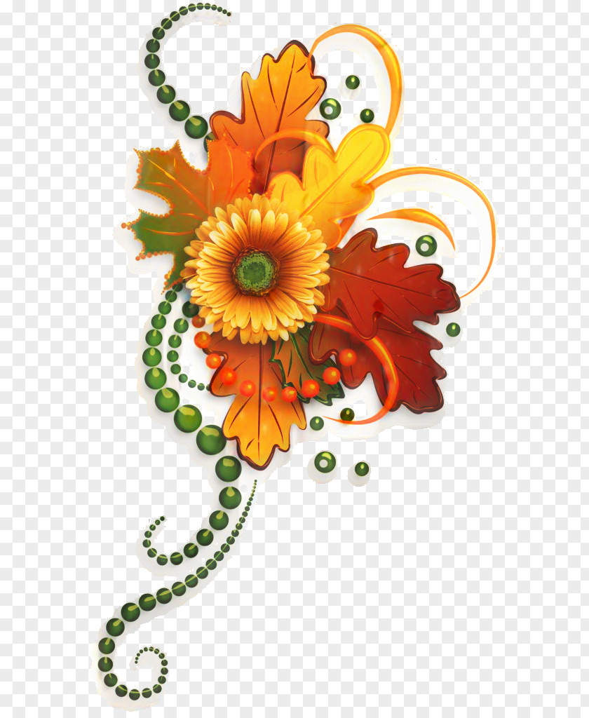 Gerbera Flower Arranging Floral Background PNG