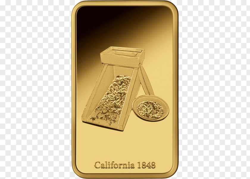 Gold Bar Silver Coin California Rush PNG