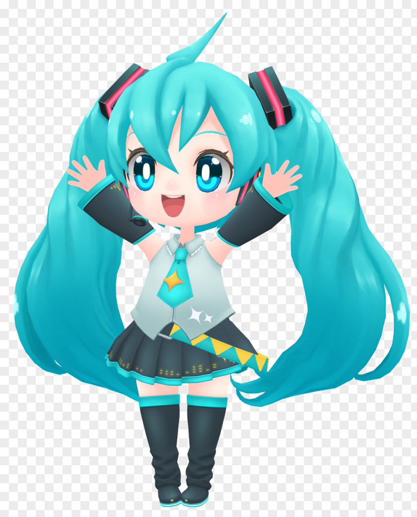 Hatsune Miku Vocaloid 2 MikuMikuDance Nendoroid PNG