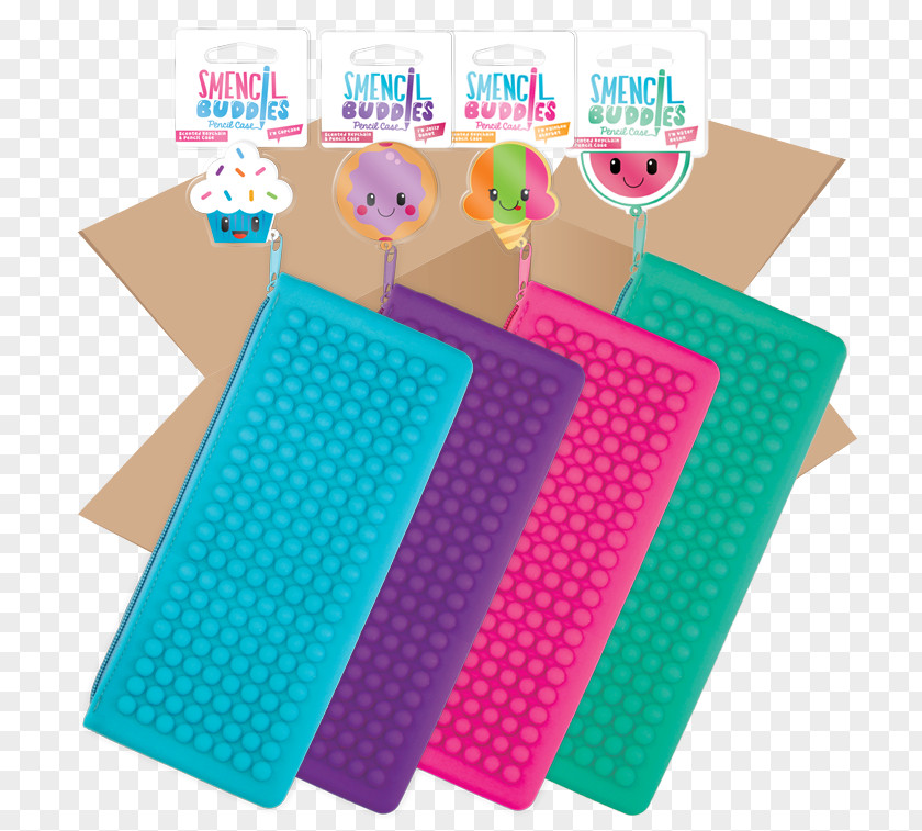 Pencil Paper Pen & Cases Rainbow Sherbet PNG