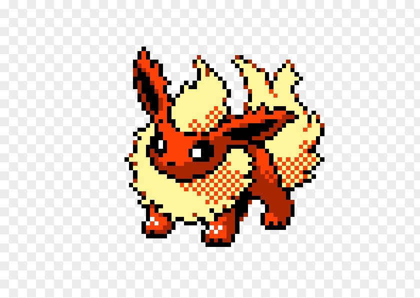 Pixel Art Pokemon Maker Flareon Minecraft Video Games PNG