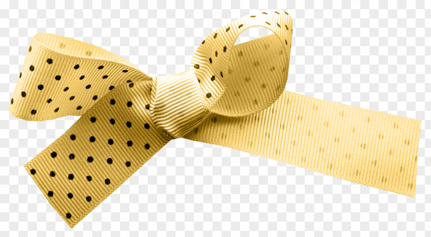 Ribbon Bow Yellow Shoelace Knot Necktie PNG