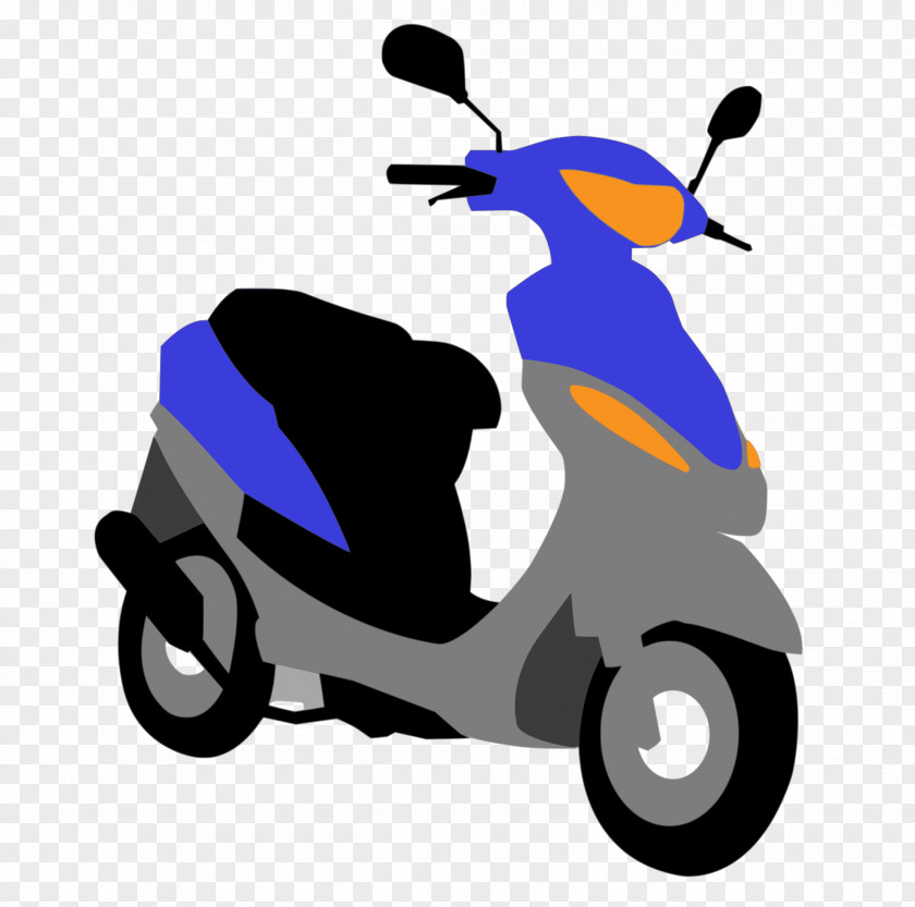 Scooters. Vector Scooter Motorcycle Moped Vespa PNG