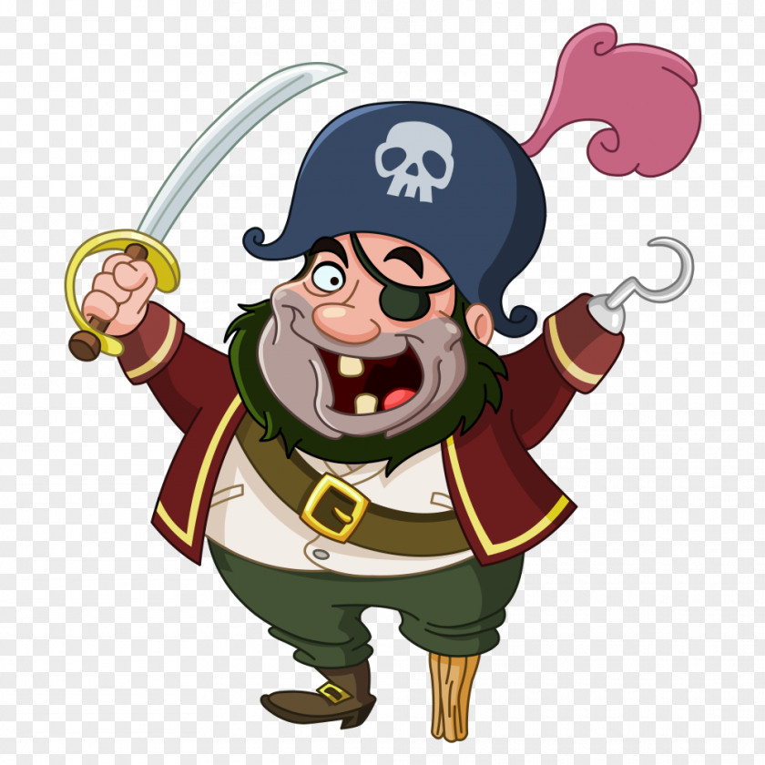 Vector Pirate Piracy Cartoon Royalty-free Clip Art PNG