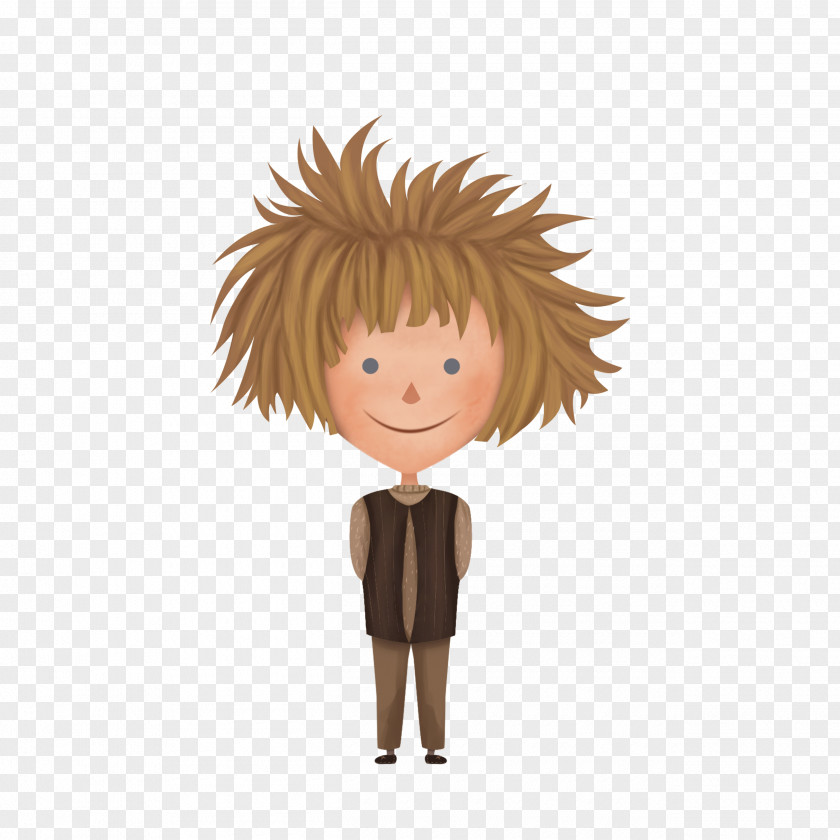 Childrens Book Brown Hair Character Clip Art PNG