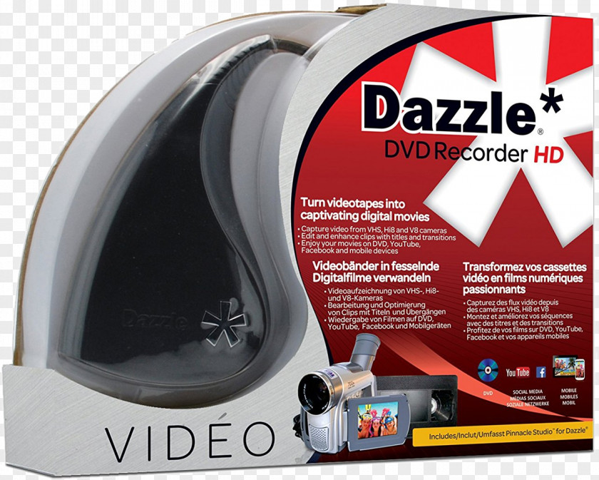 Dvd Video Capture VHS Dazzle Pinnacle Systems PNG