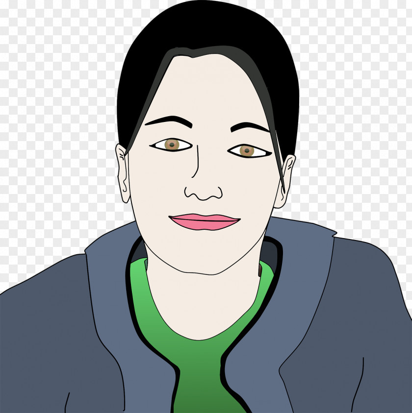 Female Drawing Portrait Clip Art PNG