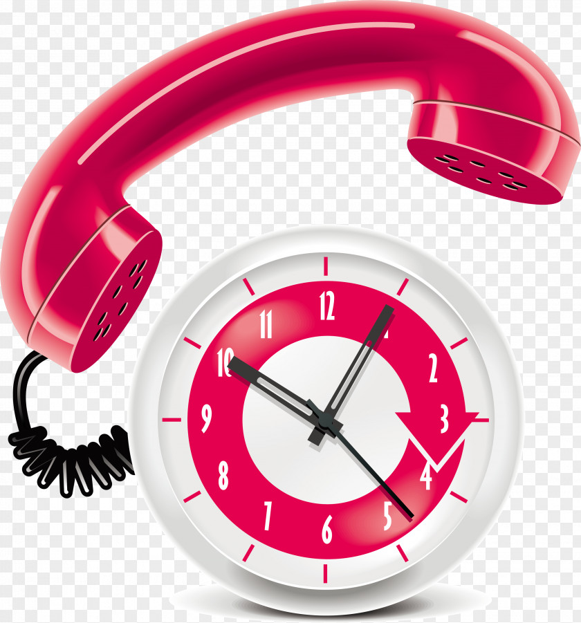Red Cartoon Phone Telephone Call VoIP Graphic Design PNG