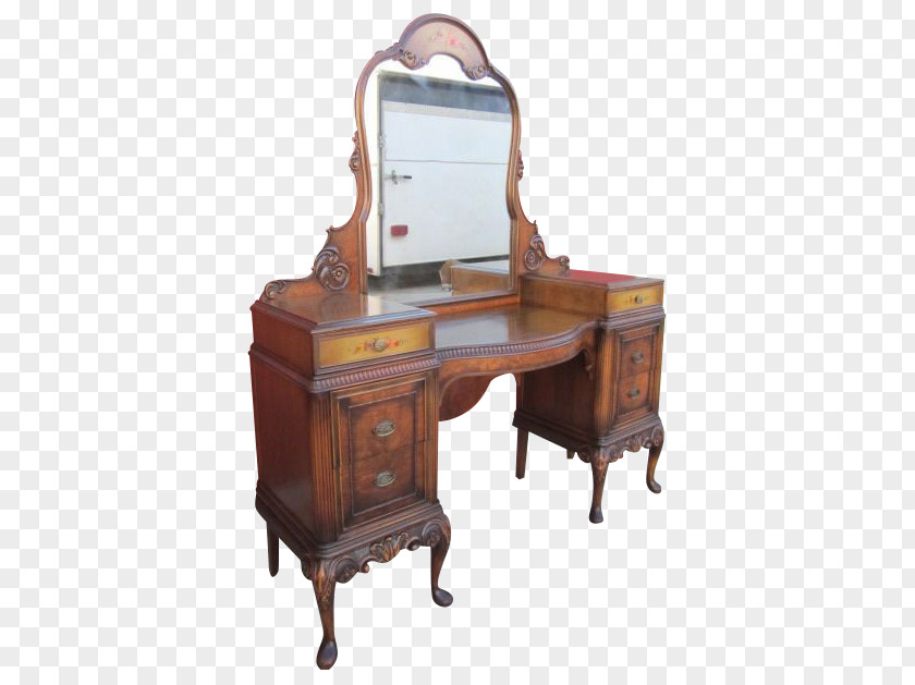 Table Antique Furniture Mirror PNG
