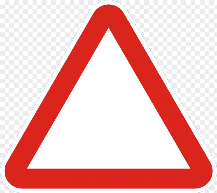 Free Stock Triangle Traffic Sign Warning Light PNG