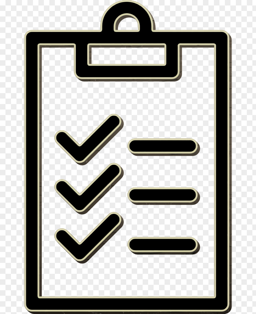 Work Productivity Icon Tick List PNG