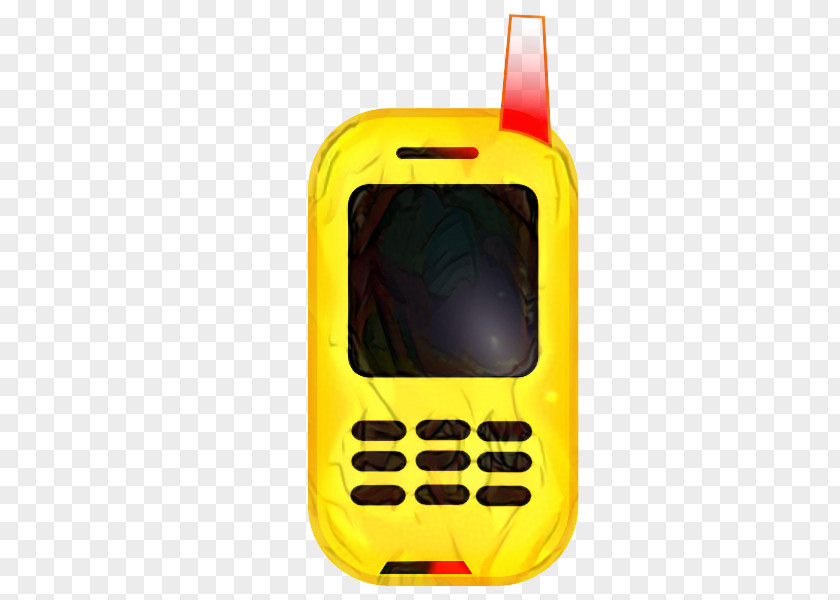 Feature Phone Mobile Accessories Product Design Yellow PNG