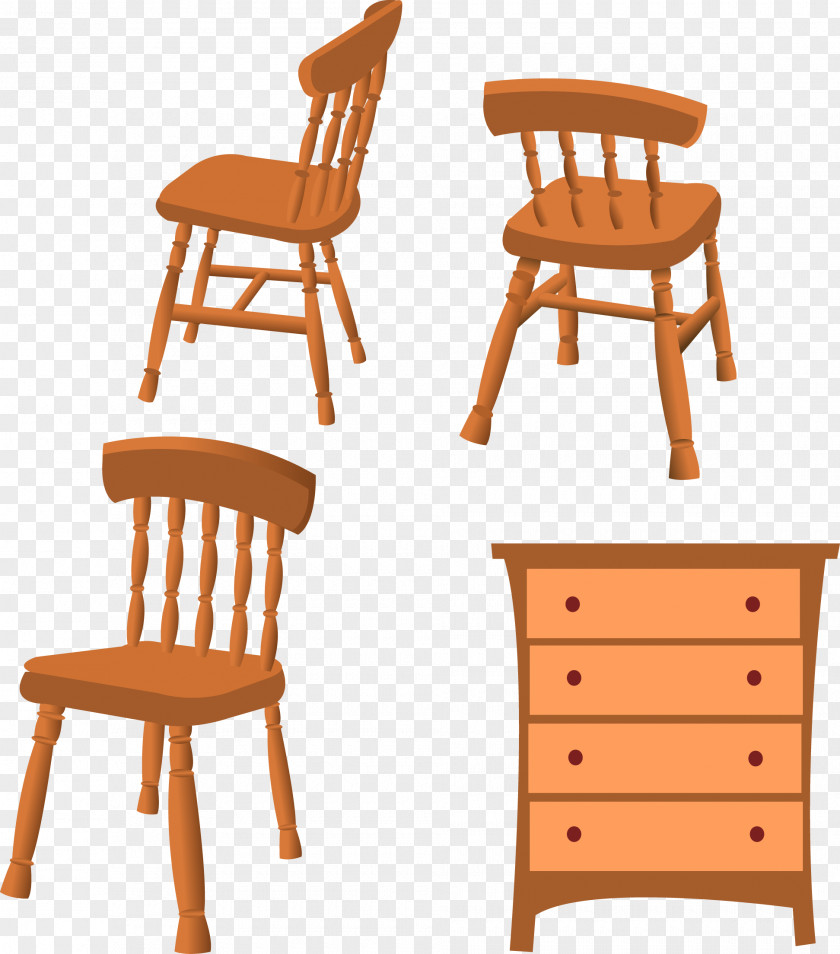 Furniture Cabinets And Chairs Table Chair PNG