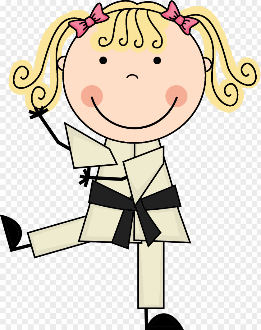 Karate Writing Student Clip Art PNG