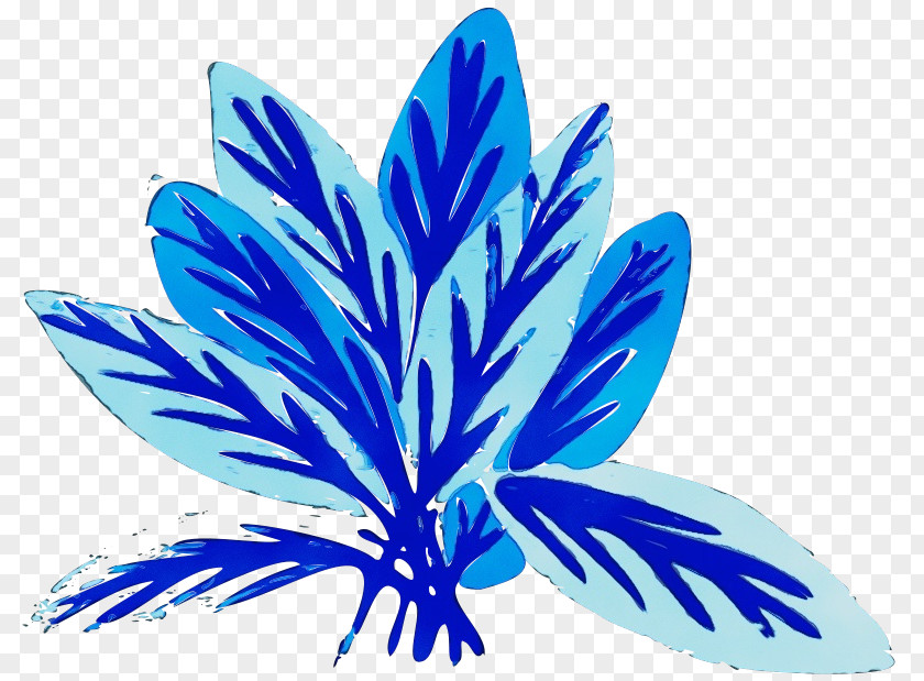 Leaf Cobalt Blue Font Flower PNG