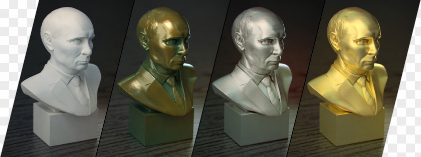 Printer 3D Computer Graphics Printing Bust Bronze Autodesk 3ds Max PNG