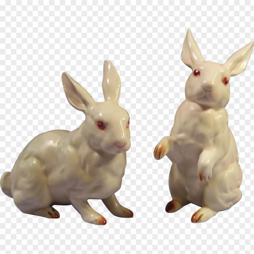 Retro Rabbit Domestic Hare Figurine Pet PNG