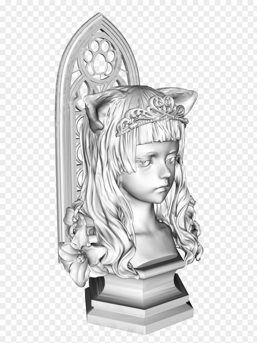 Silver Drawing Figurine Sculpture /m/02csf PNG