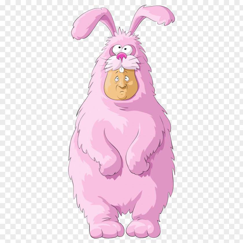 Vector Bunnies Man Royalty-free Photography PNG