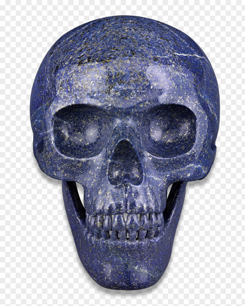 Exquisite Carving. Rock Lapis Lazuli Quartz Crystal Skull PNG