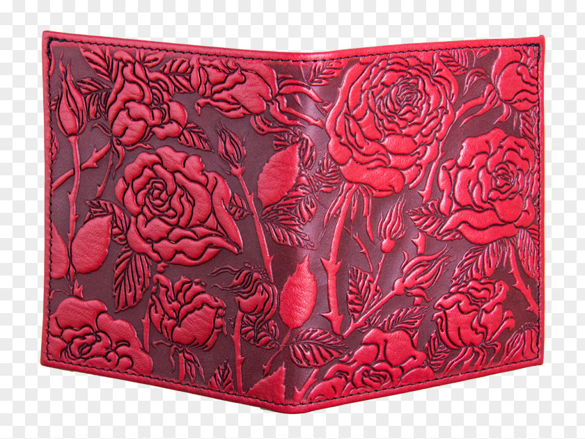 Wallet Wild Rose Leather Oberon Design PNG