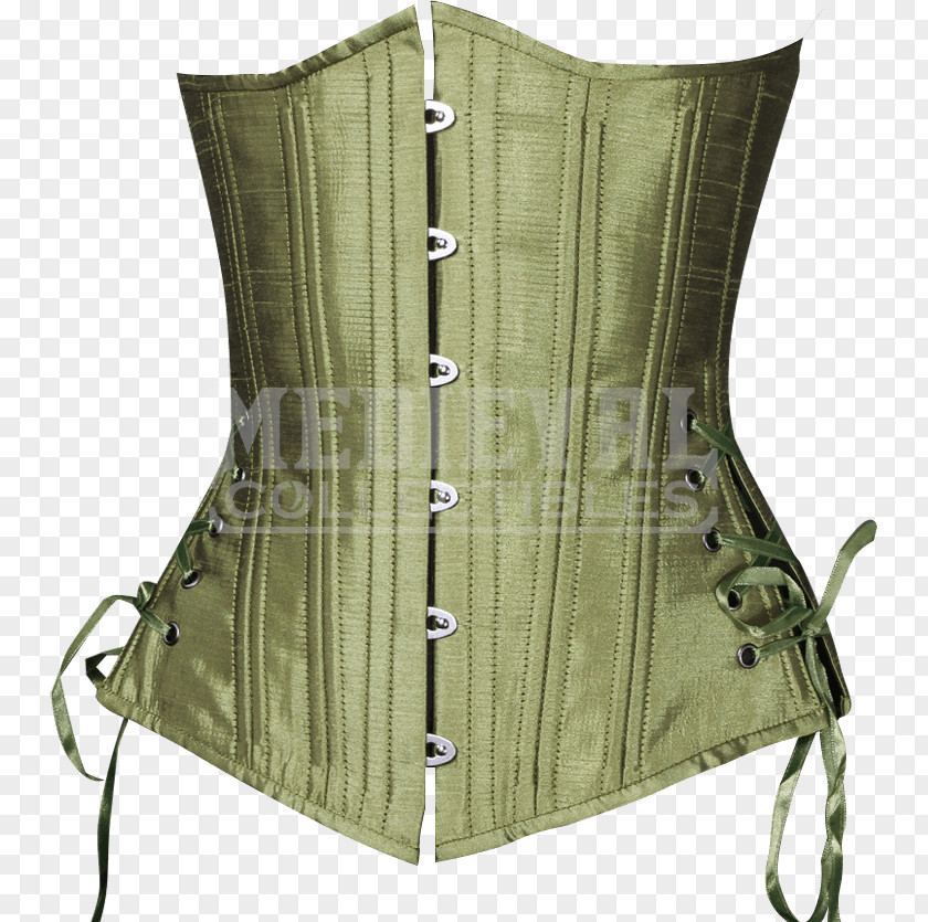 Corset Green Foundation Garment White Black PNG