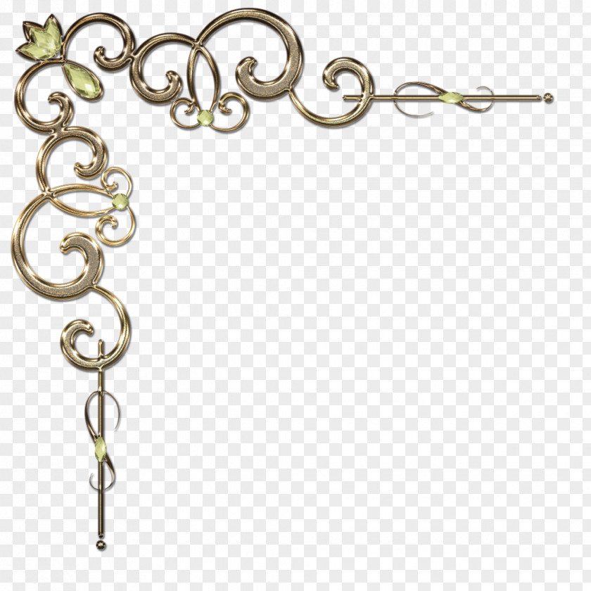 Decorative Line Gold Picture Icon PNG
