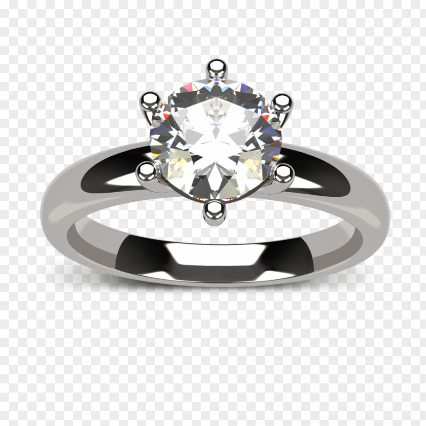 Ring Engagement Moissanite Silver Body Jewellery PNG