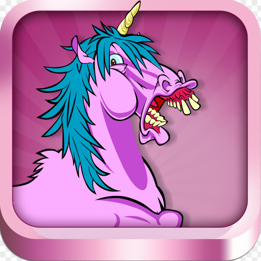 Unicorn Ears Cartoon Pink M Font PNG