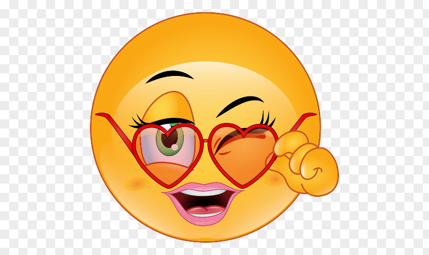 Flirty Emoji Emoticon Flirting Smiley Love PNG