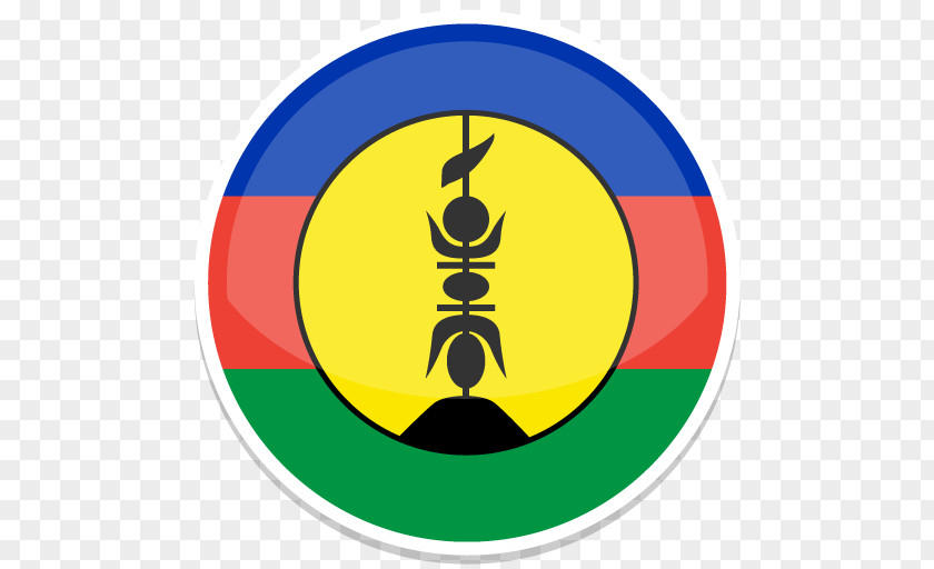 New Caledonia Symbol Yellow Circle Font PNG