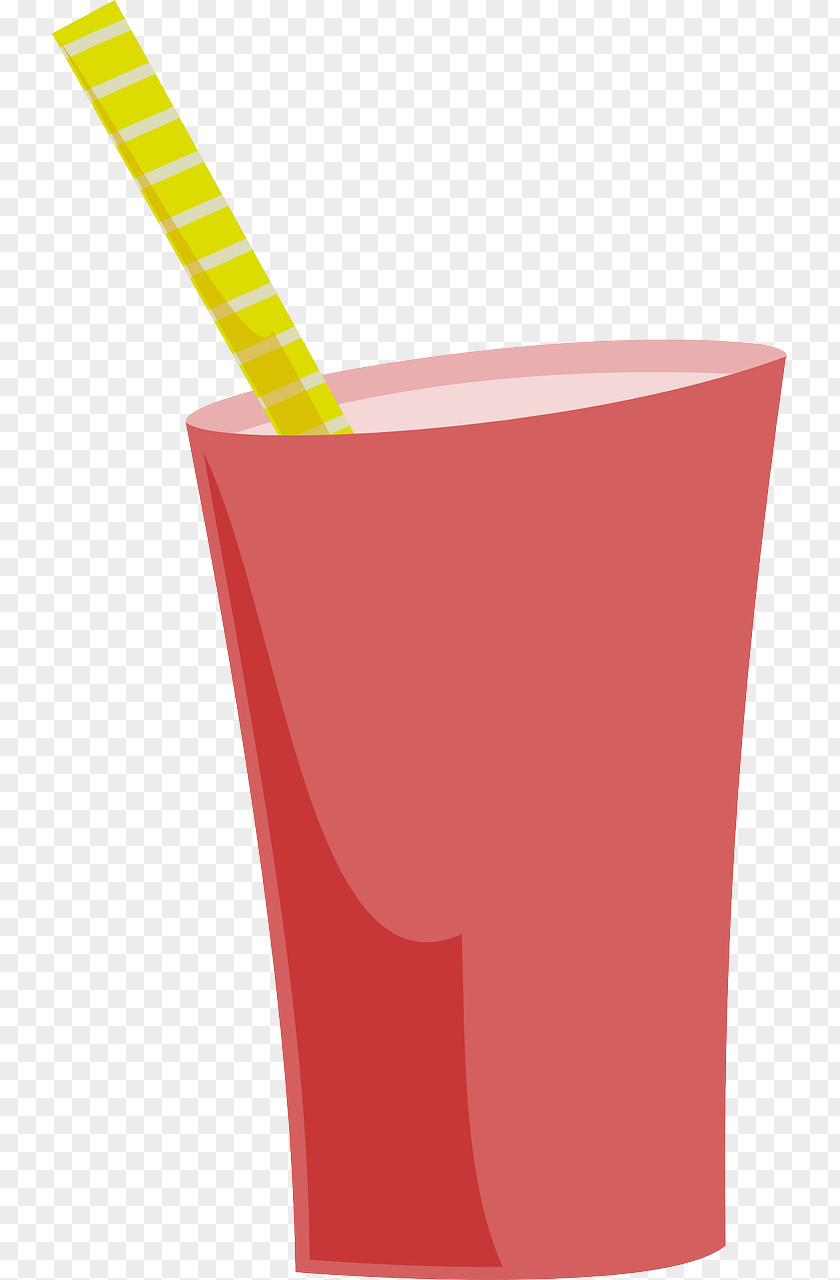 Red Cup Milkshake Smoothie Soft Drink Clip Art PNG