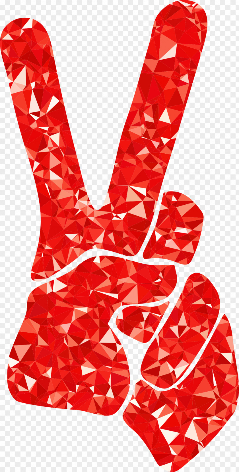 Ruby V Sign Peace Symbols Clip Art PNG