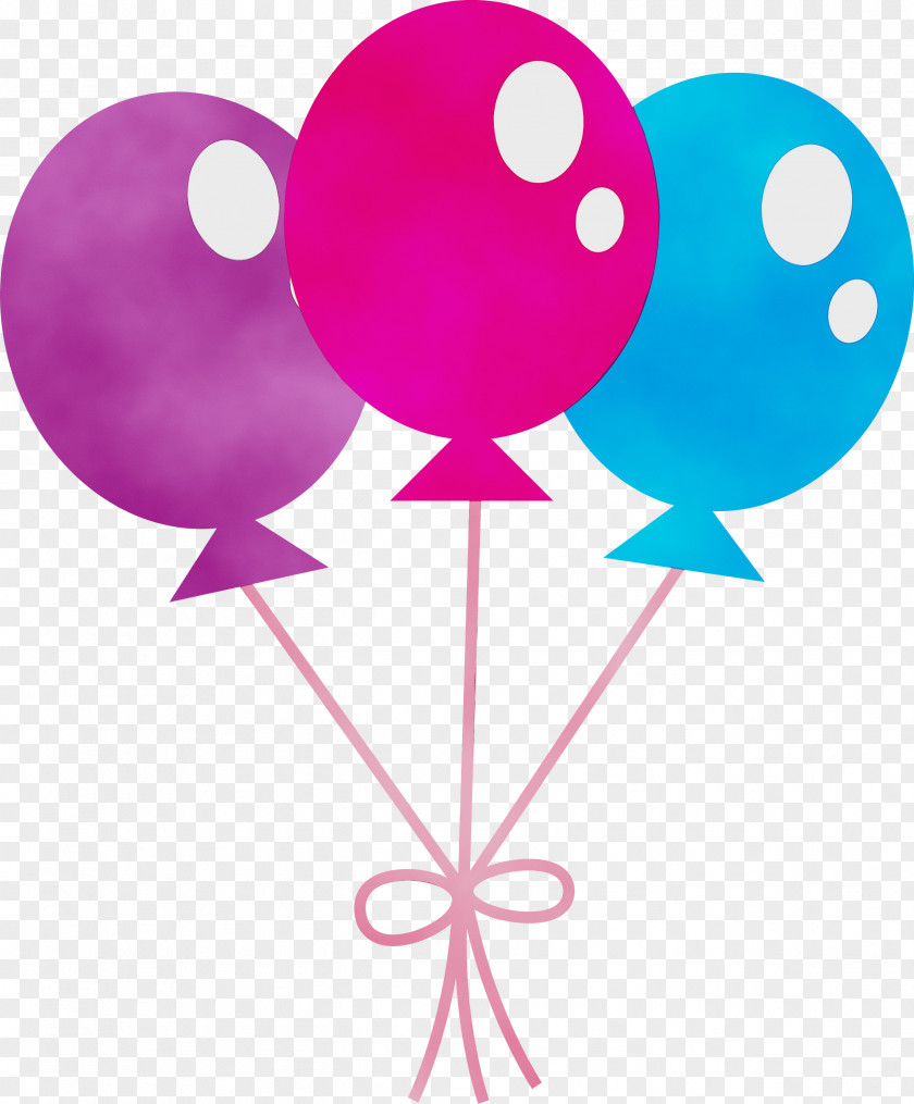 Balloon Pink M Line Meter PNG
