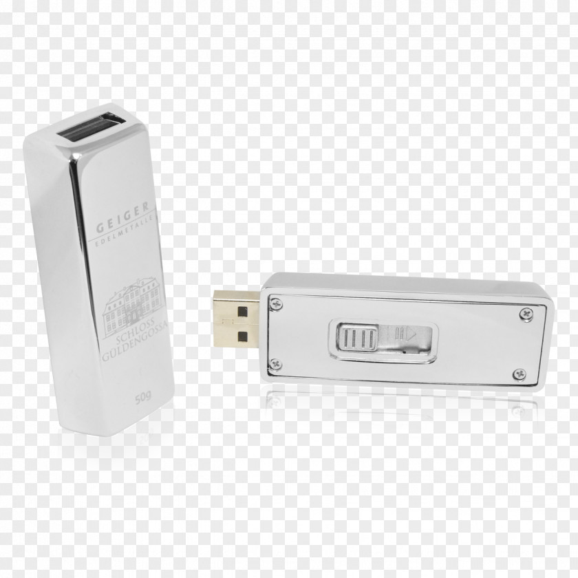 Silver Bar USB Flash Drives Electronics Computer Hardware PNG